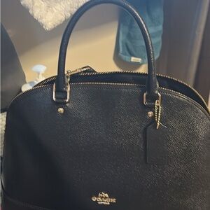 Coach Black Leather Satchel